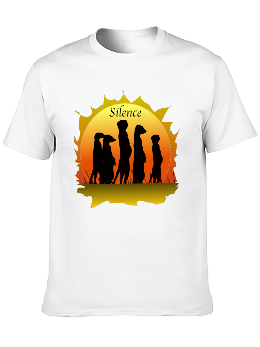 Silence Meerkat Graphic T-Shirt
