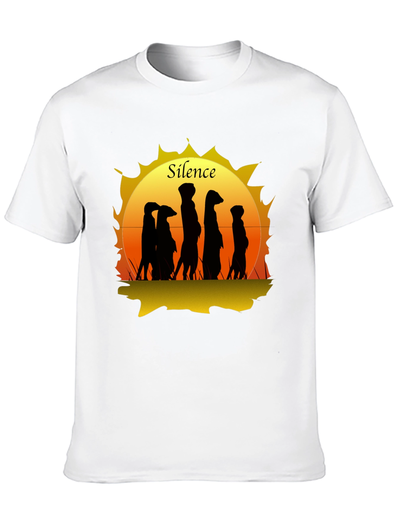 Silence Meerkat Graphic T-Shirt