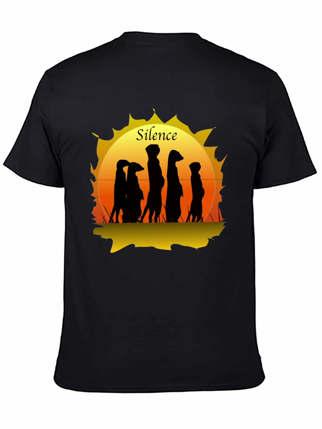 Silence Meerkat Graphic T-Shirt