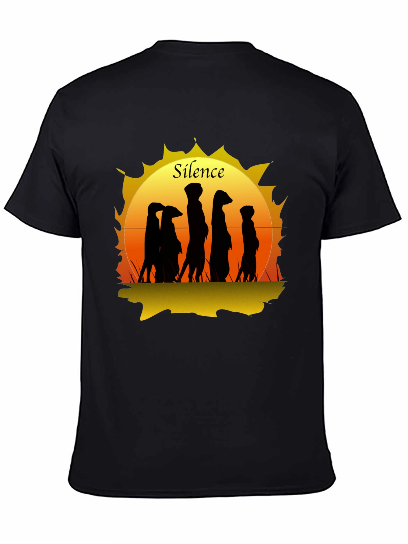 Silence Meerkat Graphic T-Shirt