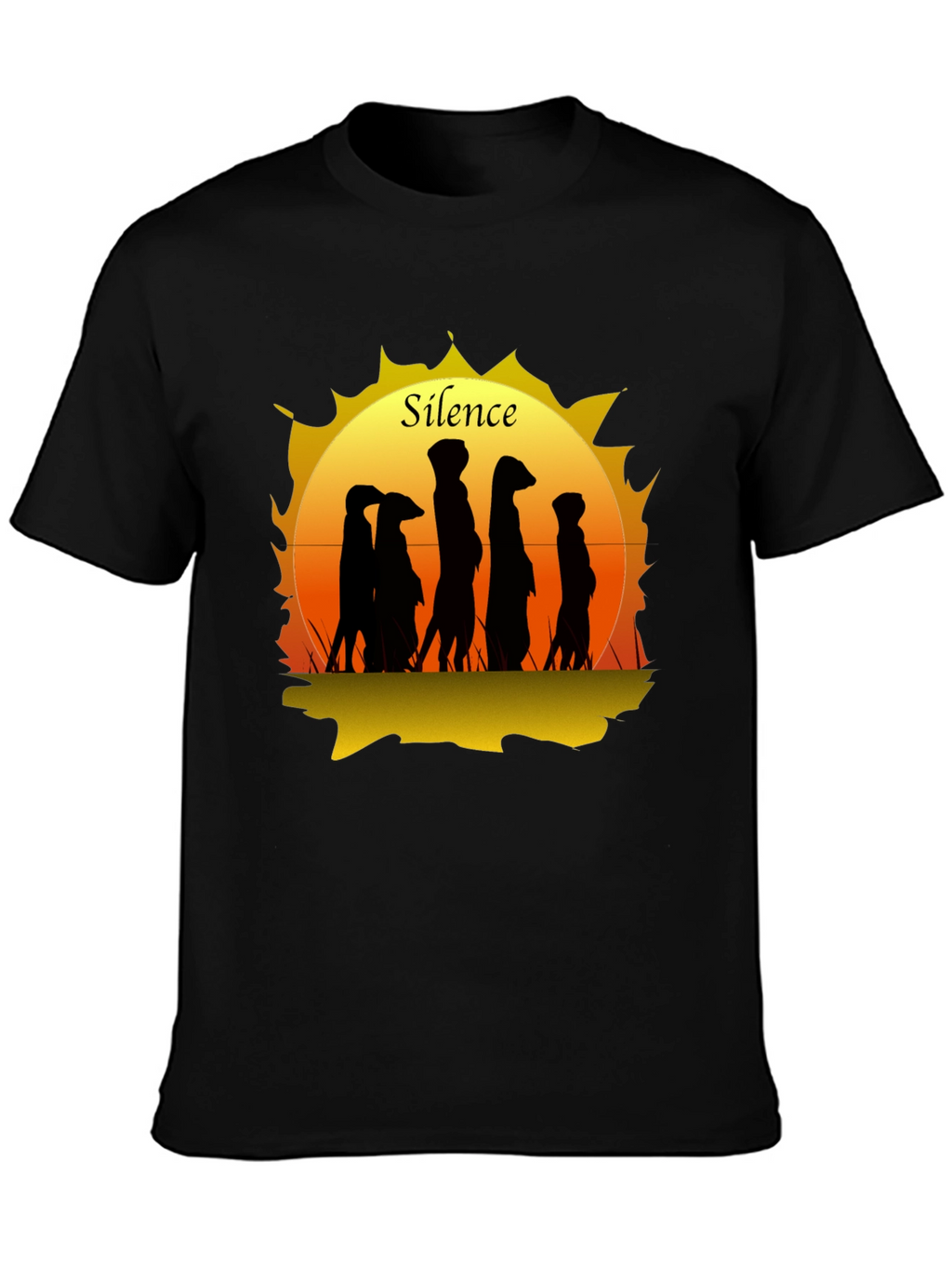 Silence Meerkat Graphic T-Shirt