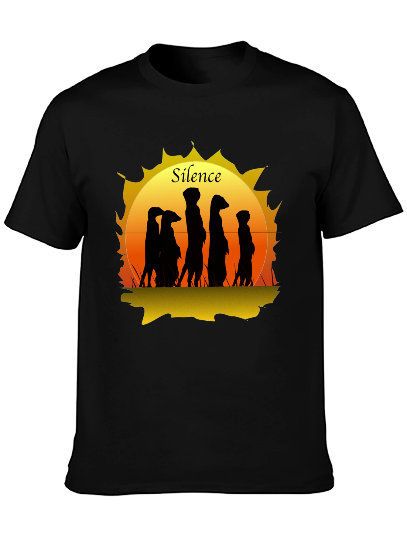 Silence Meerkat Graphic T-Shirt