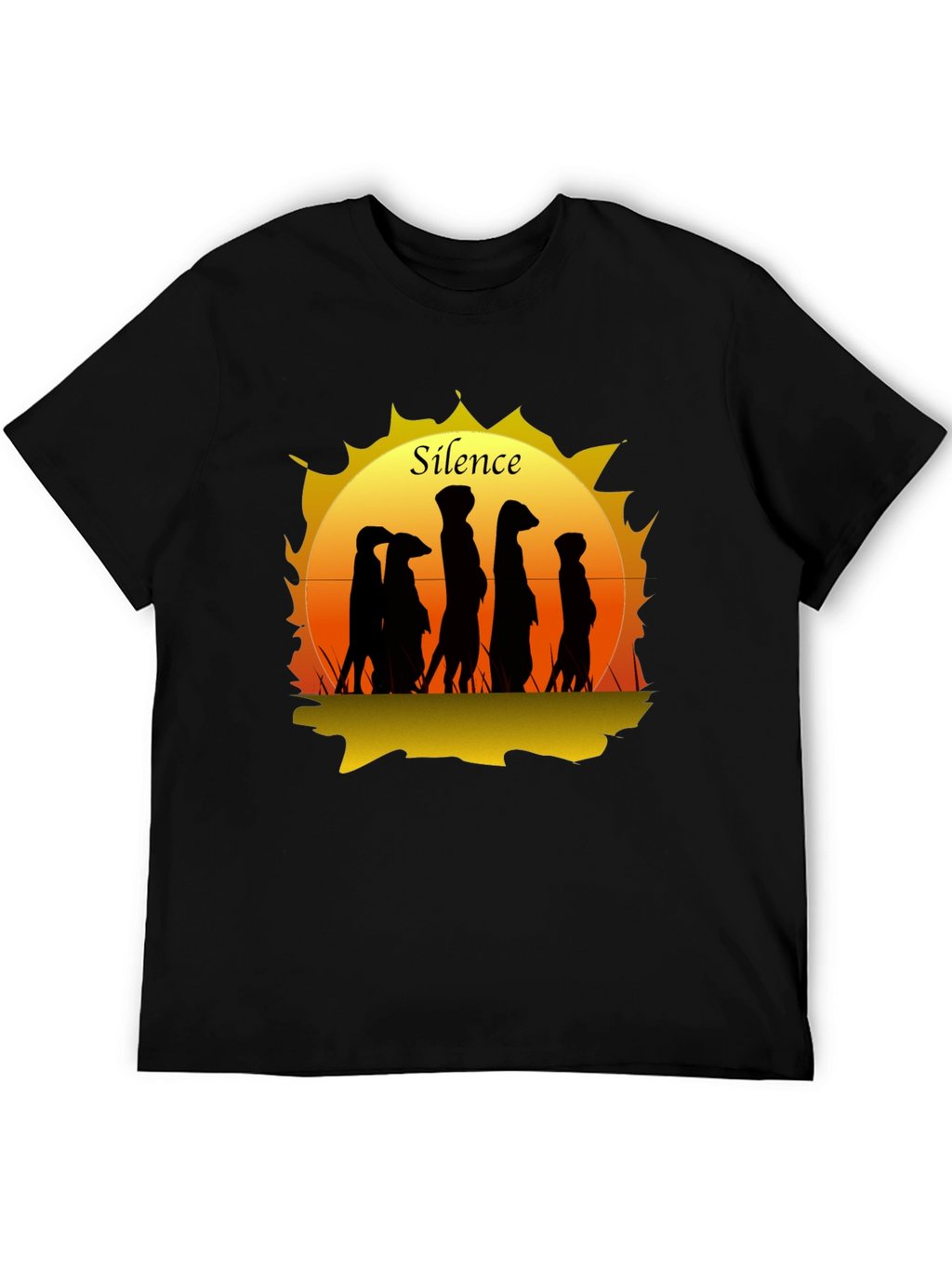 Silence Meerkat Graphic T-Shirt