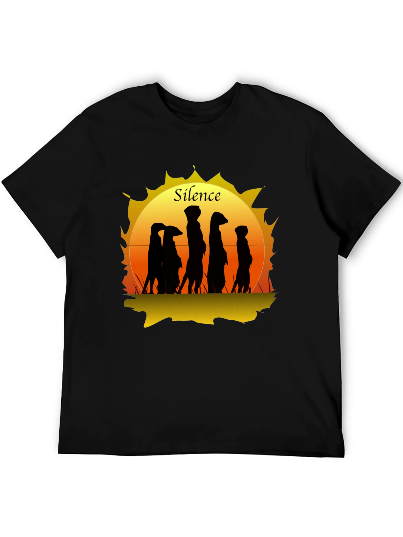 Silence Meerkat Graphic T-Shirt