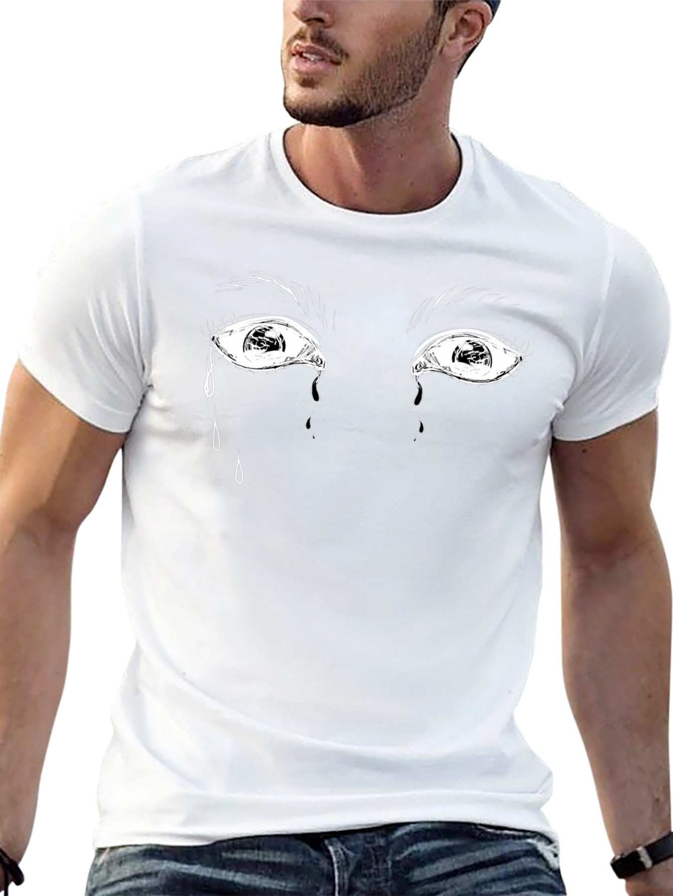 Tearful Eyes Graphic T-Shirt