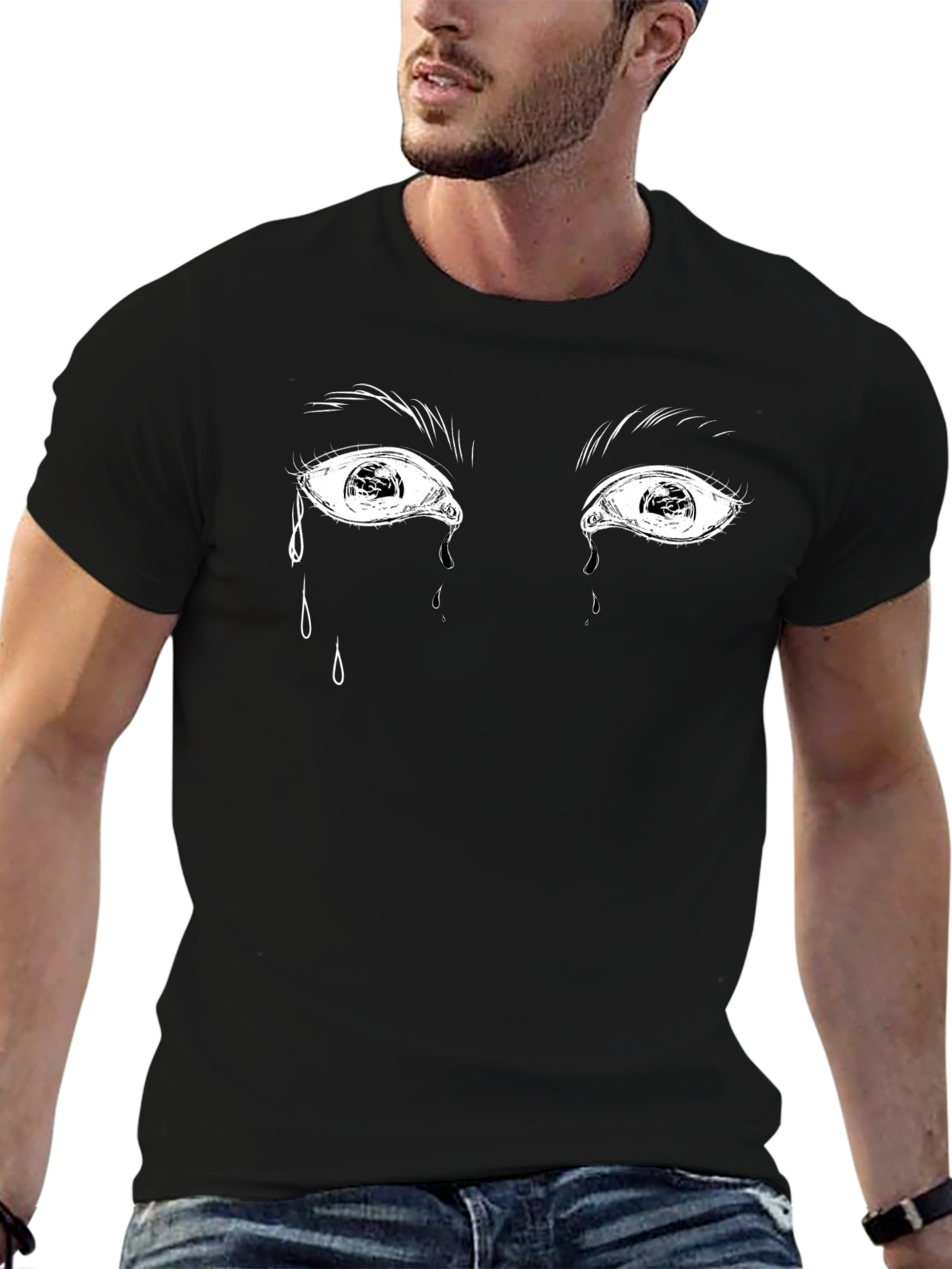 Tearful Eyes Graphic T-Shirt