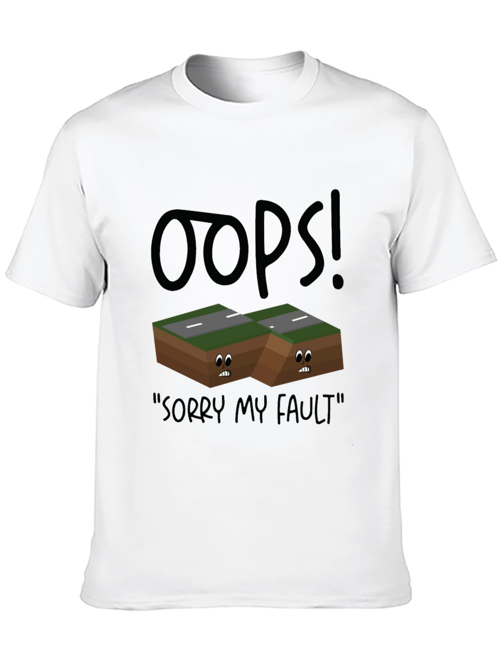 Oops! Fault Line Graphic T-Shirt