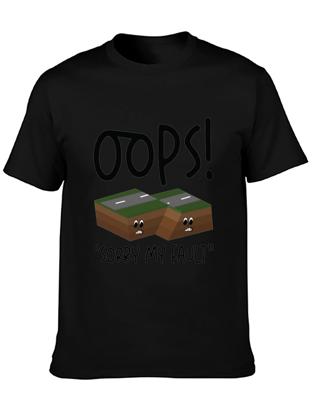 Oops! Fault Line Graphic T-Shirt