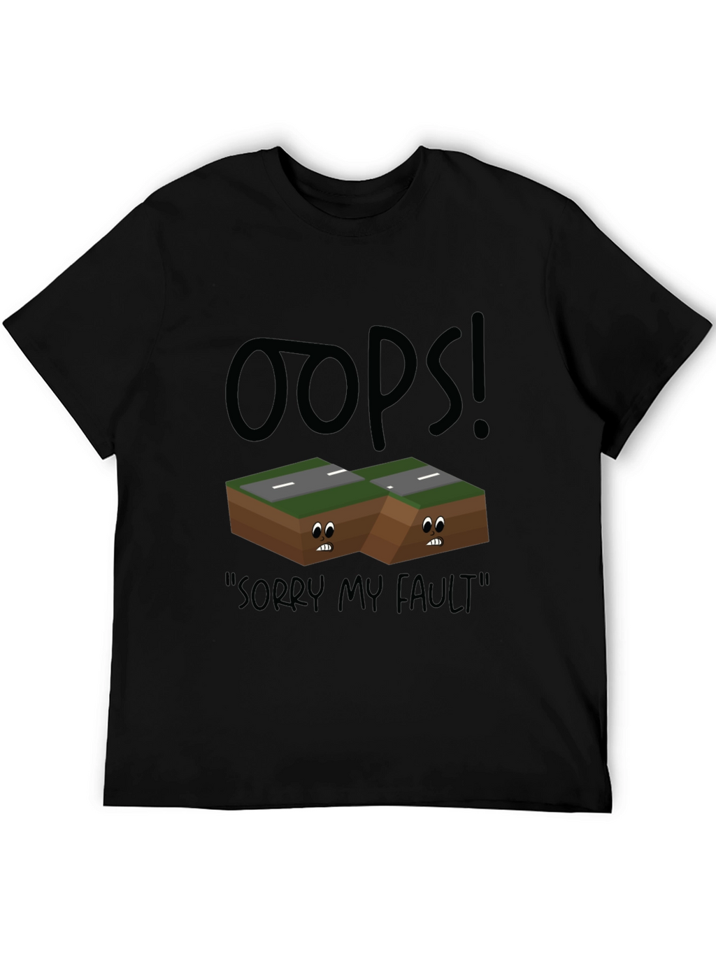 Oops! Fault Line Graphic T-Shirt