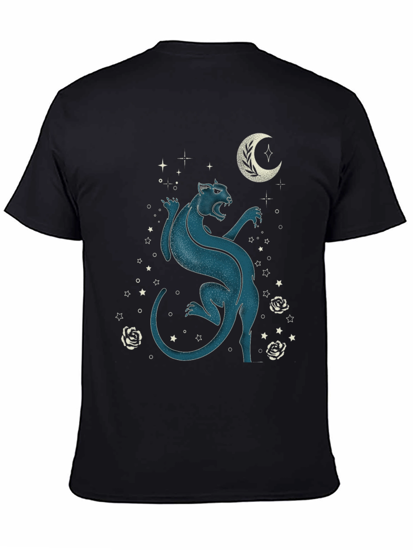 Mystic Panther Graphic Tee - Black