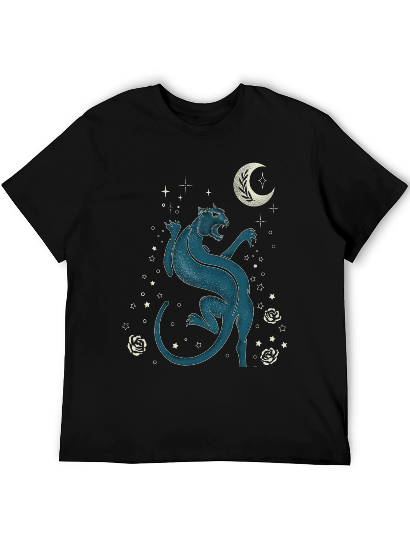 Mystic Panther Graphic Tee - Black