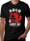 Lucky Cat Tokyo Design T-Shirt