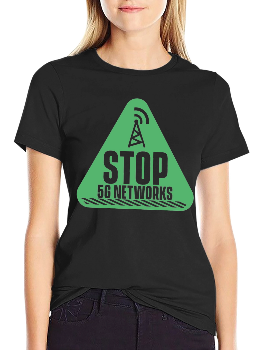 Stop 5G Networks Black T-Shirt