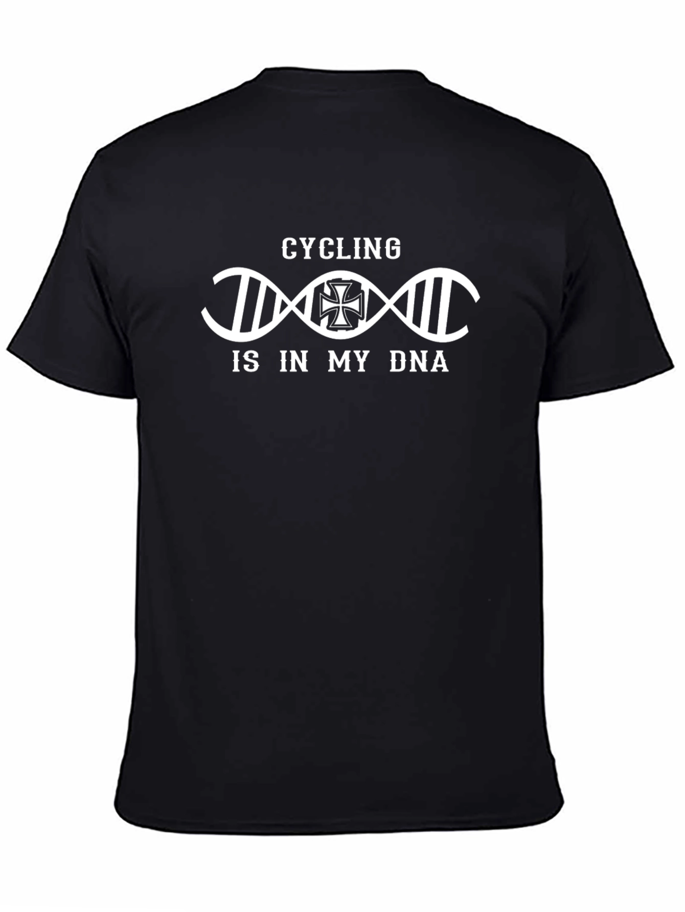Cycling DNA T-Shirt - Black Graphic Tee