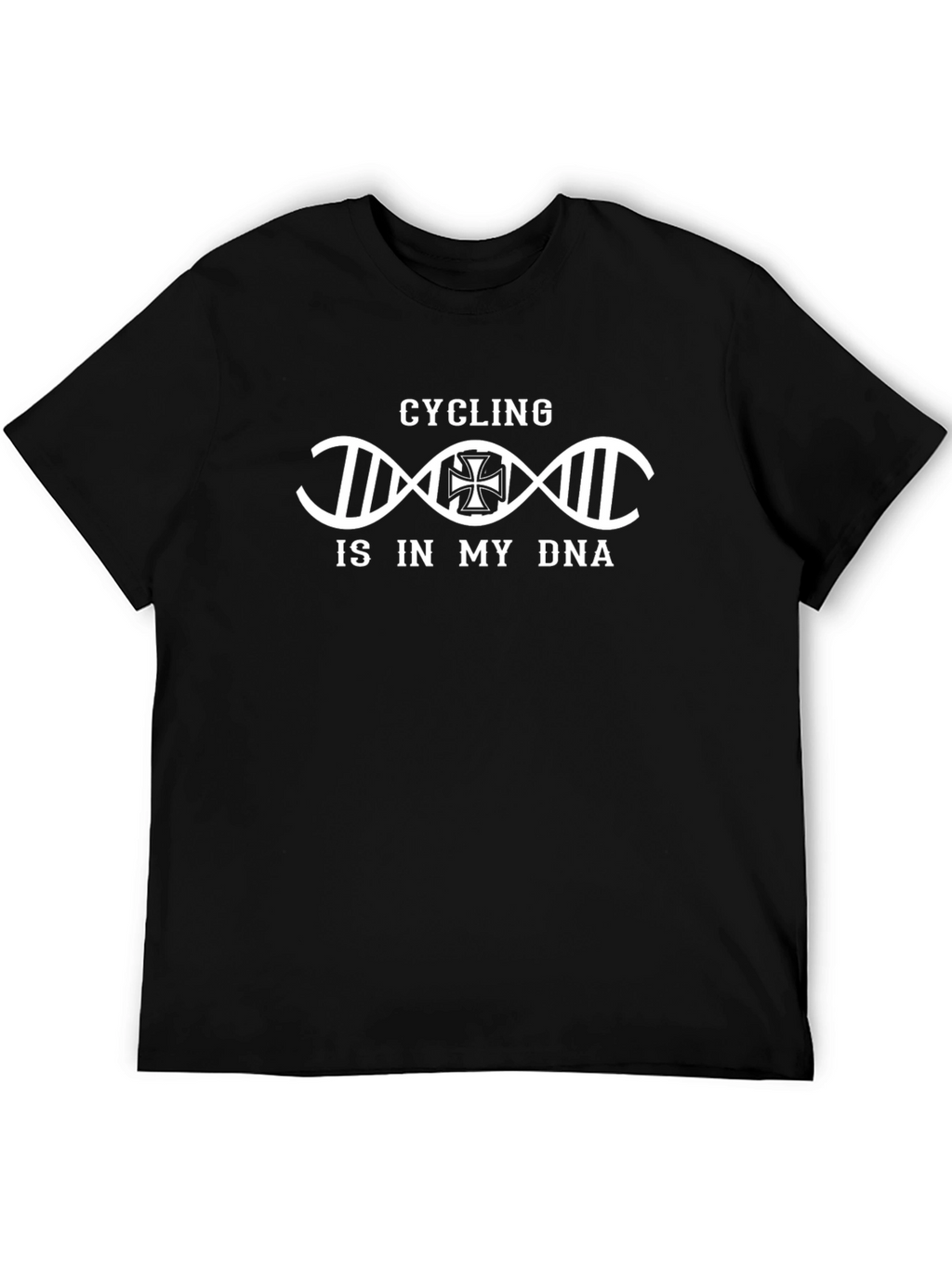 Cycling DNA T-Shirt - Black Graphic Tee