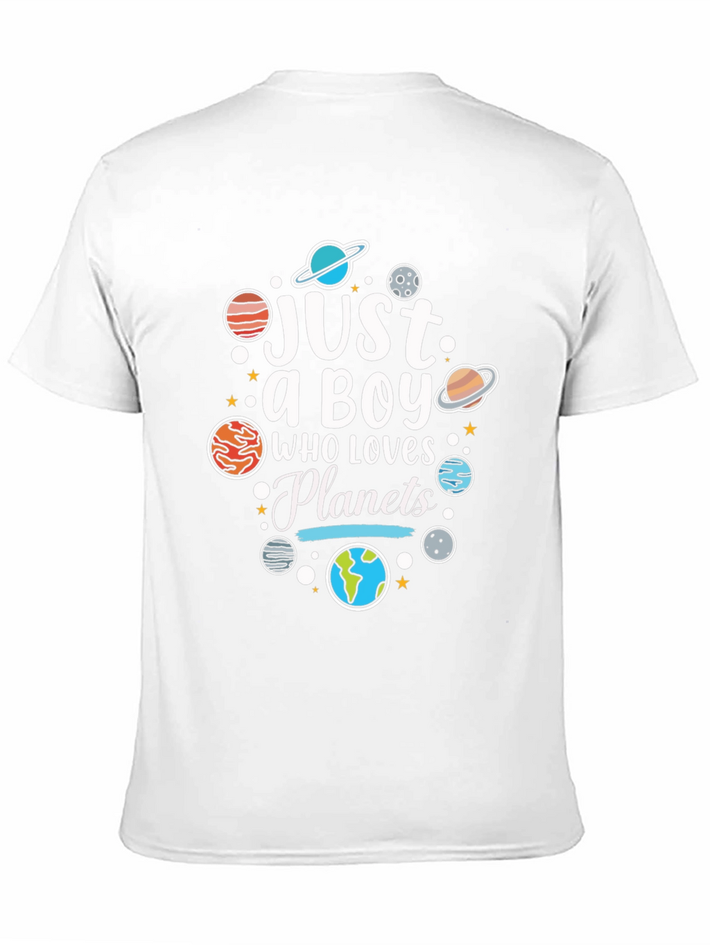 Just a Boy Who Loves Planets Graphic T-Shirt