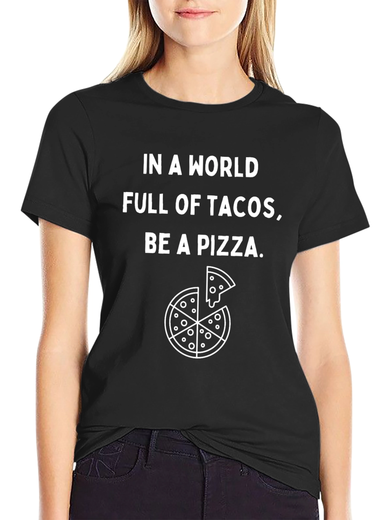 Pizza Graphic Tee - Be a Pizza