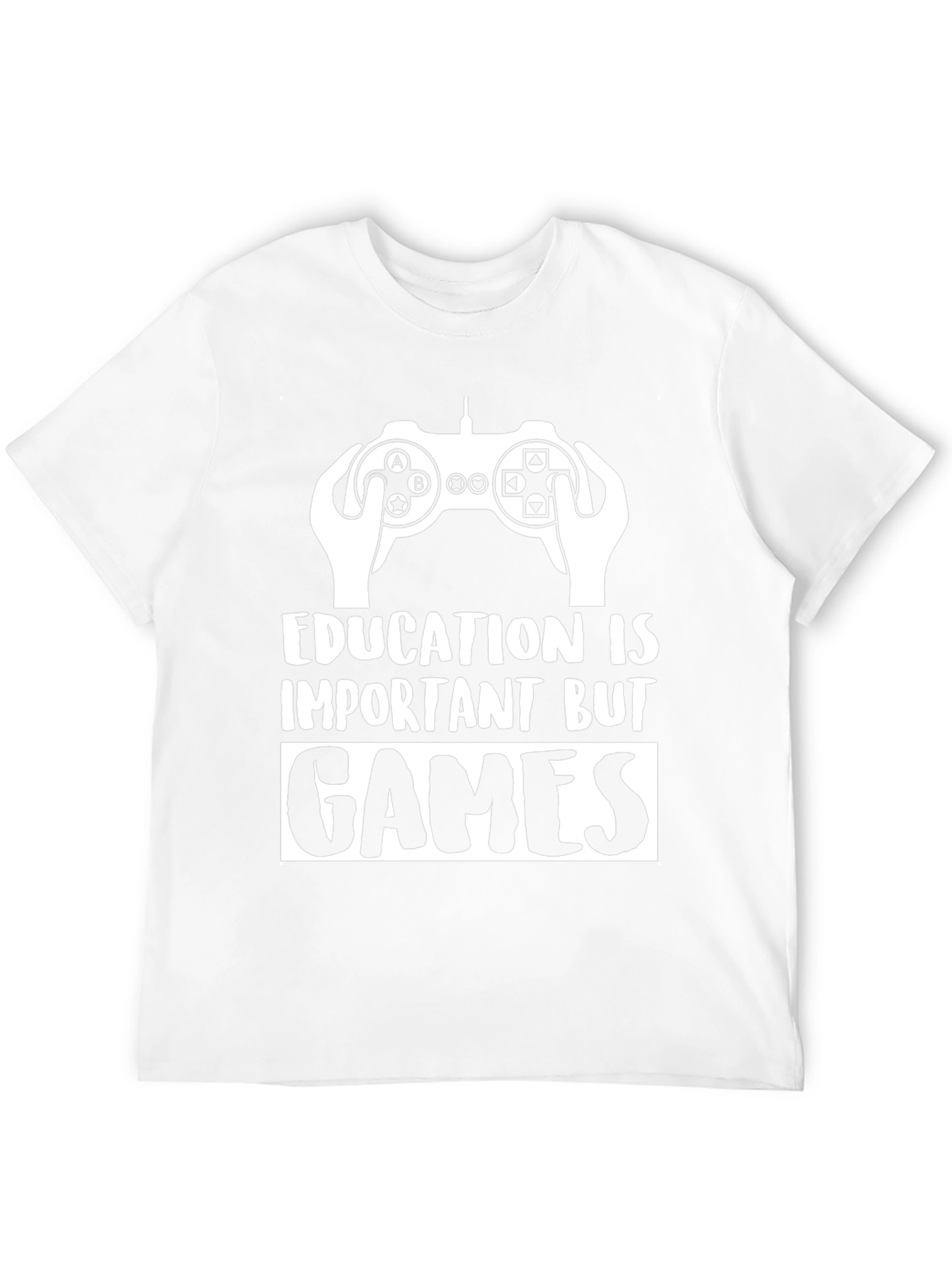 Gamer T-Shirt - Education is Important But Games