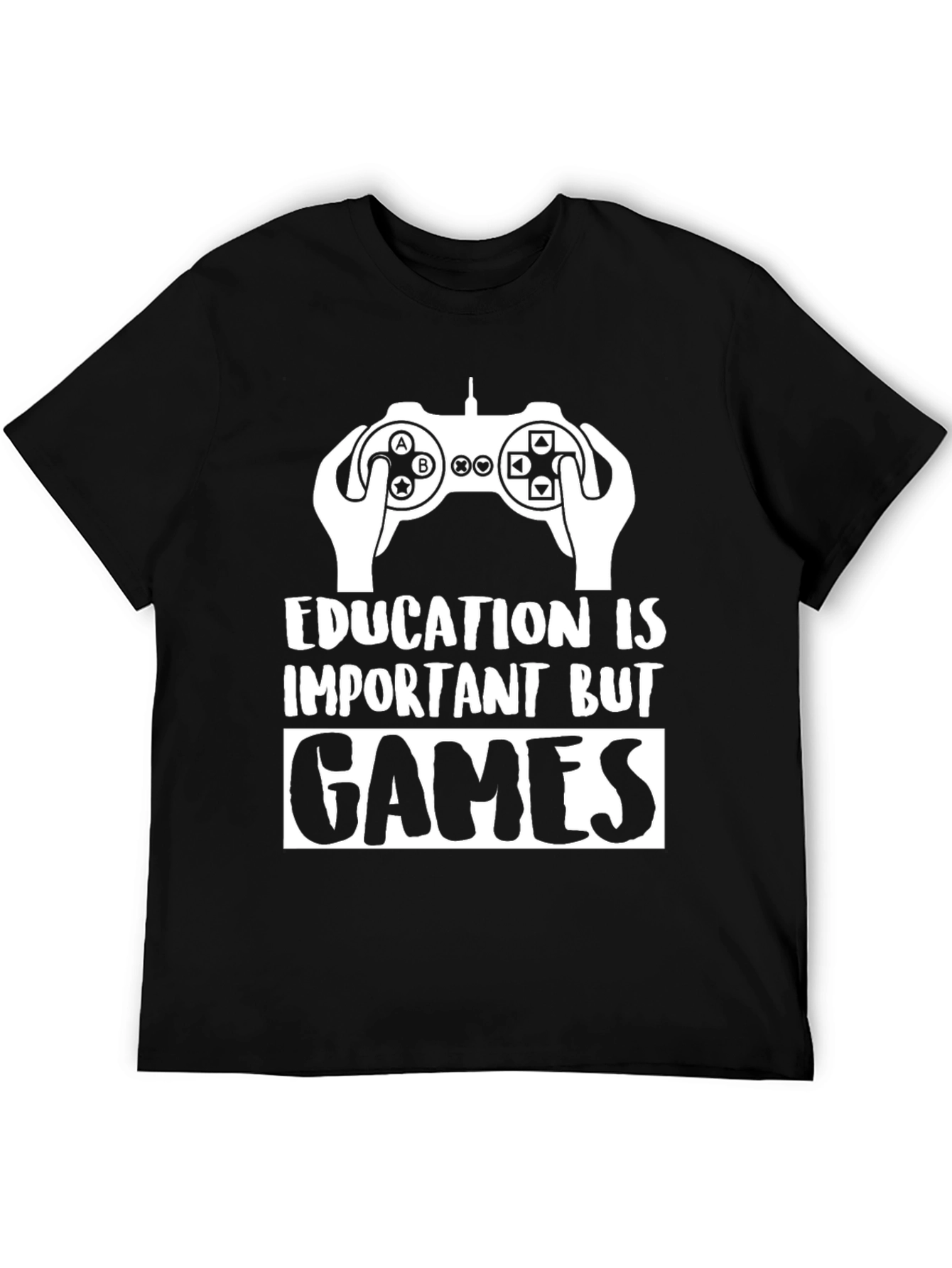 Gamer T-Shirt - Education is Important But Games