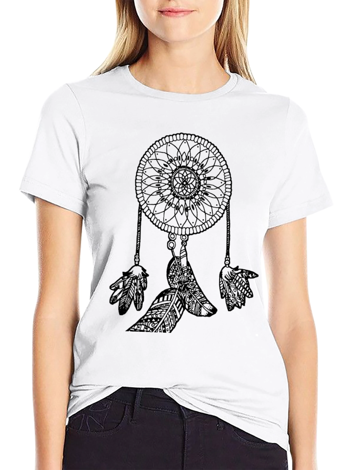 Dream Catcher Graphic Tee - Mens Black T-Shirt