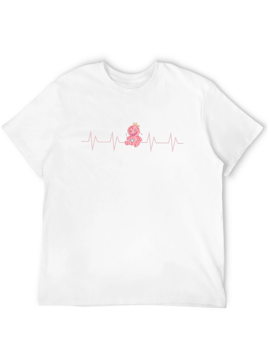Voodoo Doll Heartbeat Graphic T-Shirt