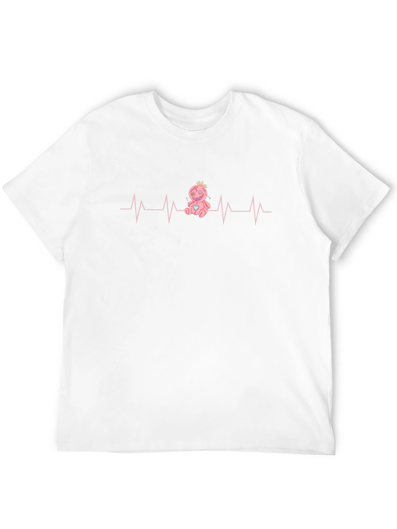 Voodoo Doll Heartbeat Graphic T-Shirt