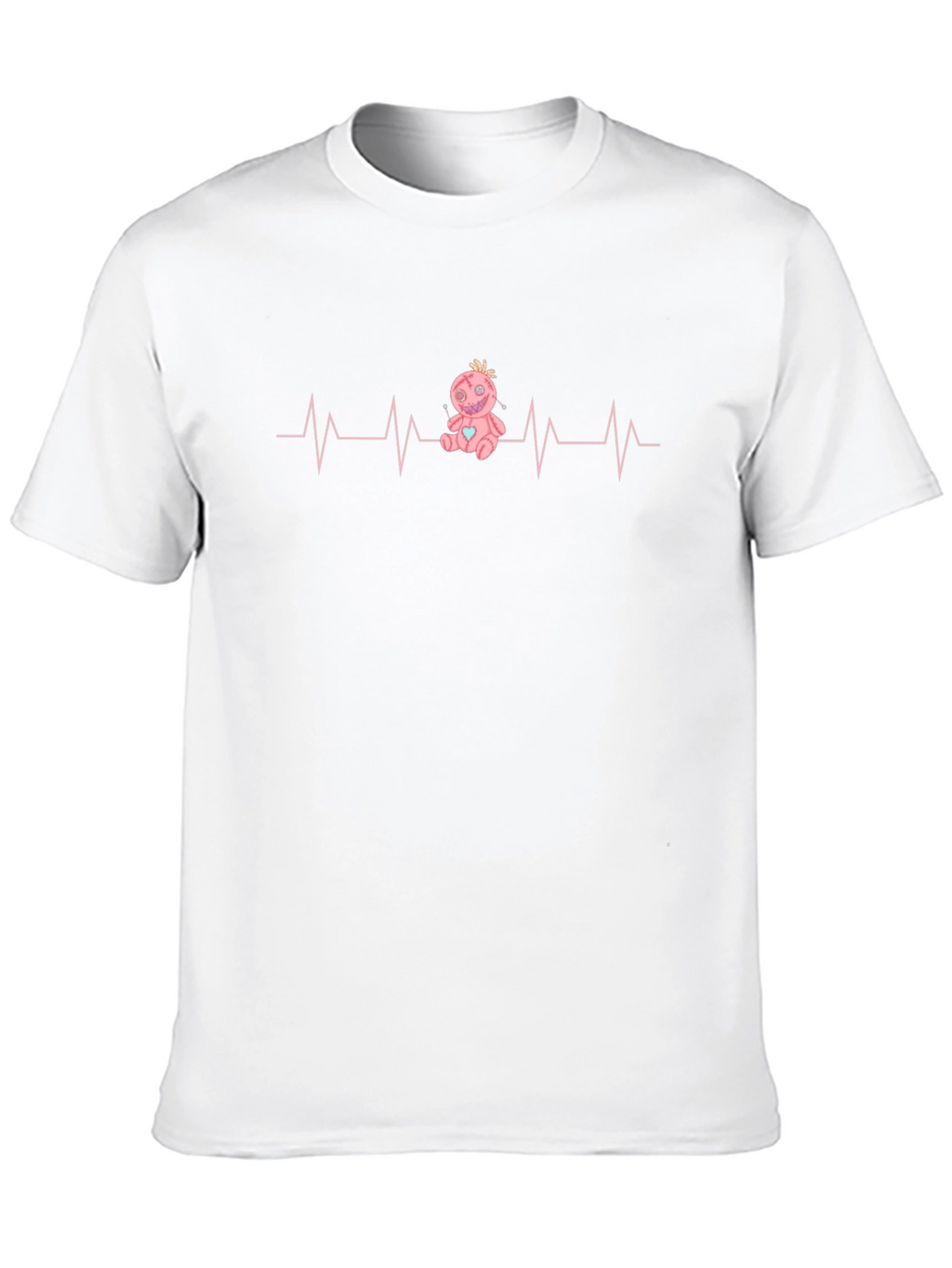 Voodoo Doll Heartbeat Graphic T-Shirt