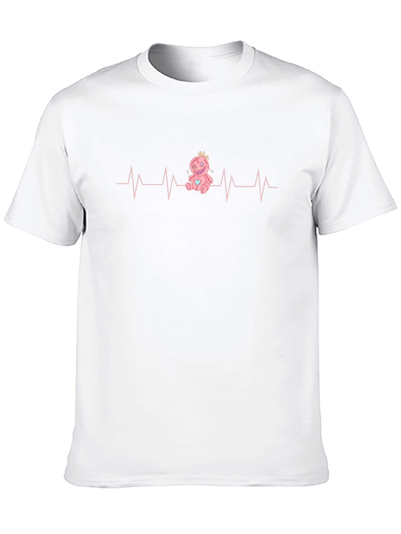 Voodoo Doll Heartbeat Graphic T-Shirt