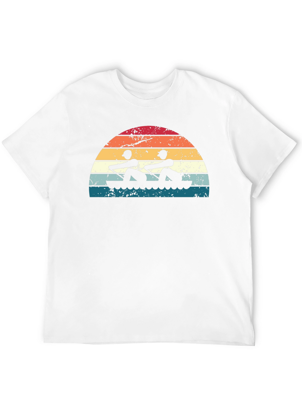 Rowing Sunset Graphic Tee - Black