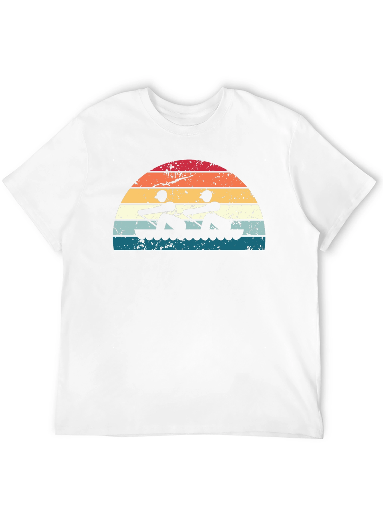 Rowing Sunset Graphic Tee - Black
