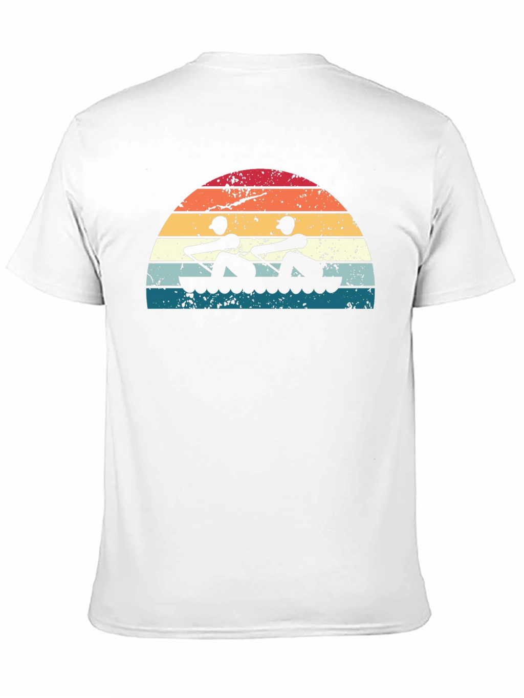 Rowing Sunset Graphic Tee - Black