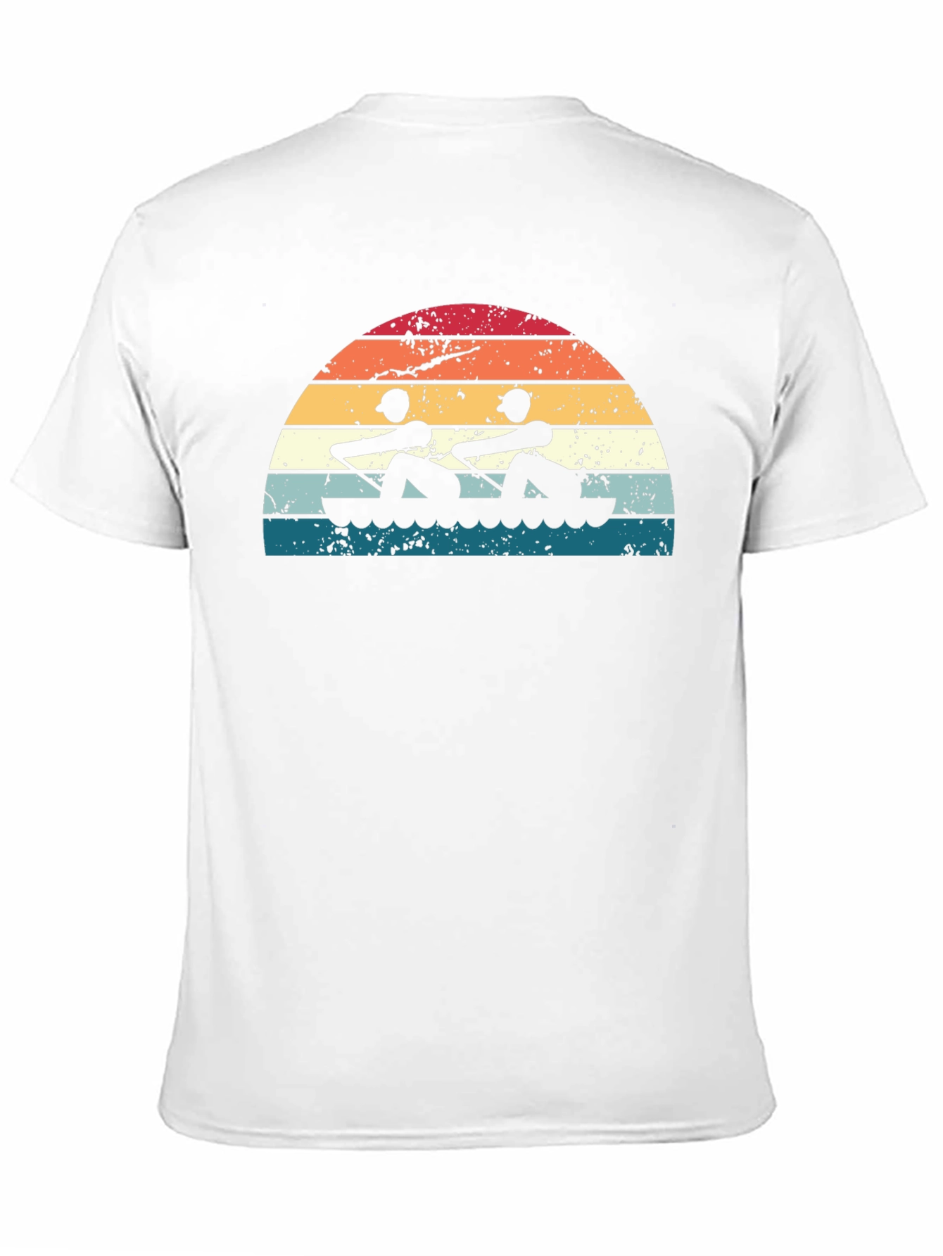 Rowing Sunset Graphic Tee - Black