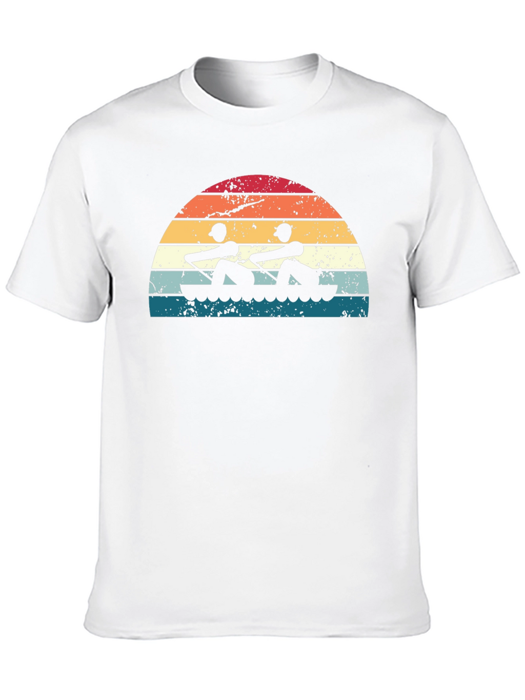 Rowing Sunset Graphic Tee - Black
