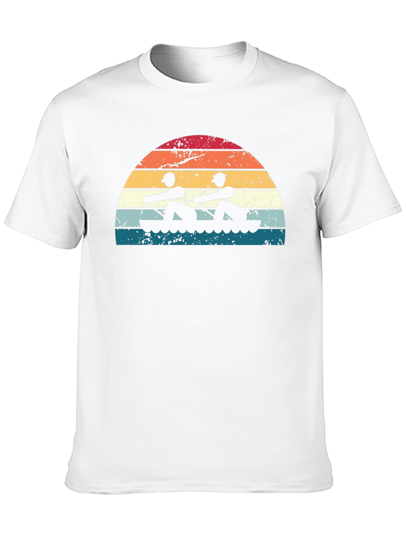 Rowing Sunset Graphic Tee - Black