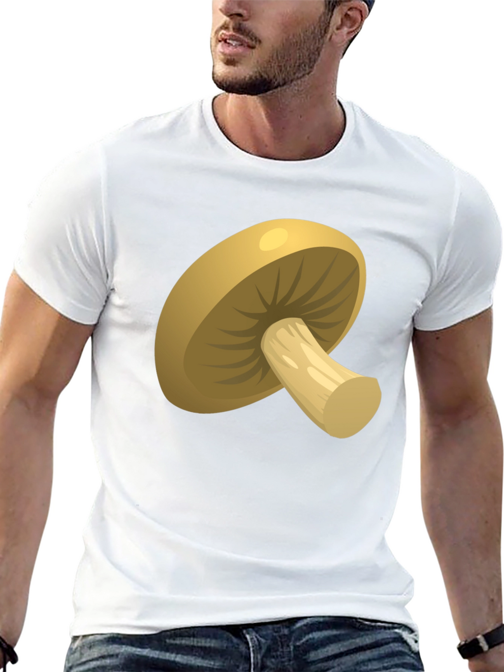 Mushroom Graphic Tee -  Unisex Cotton T-Shirt