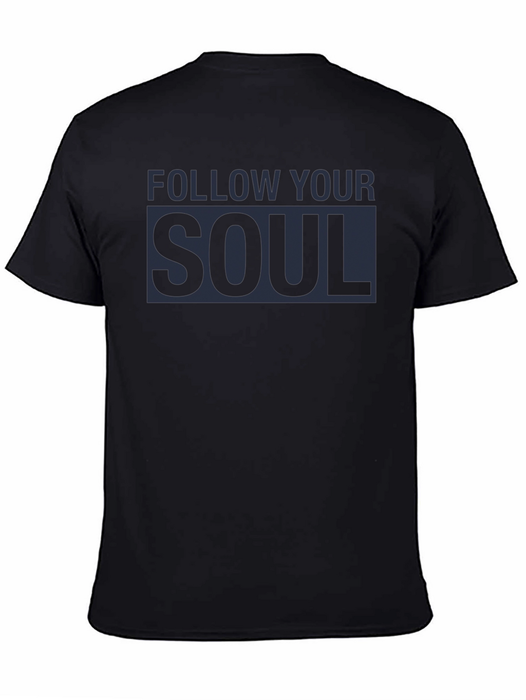 Follow Your Soul Graphic Tee - Black Cotton Blend