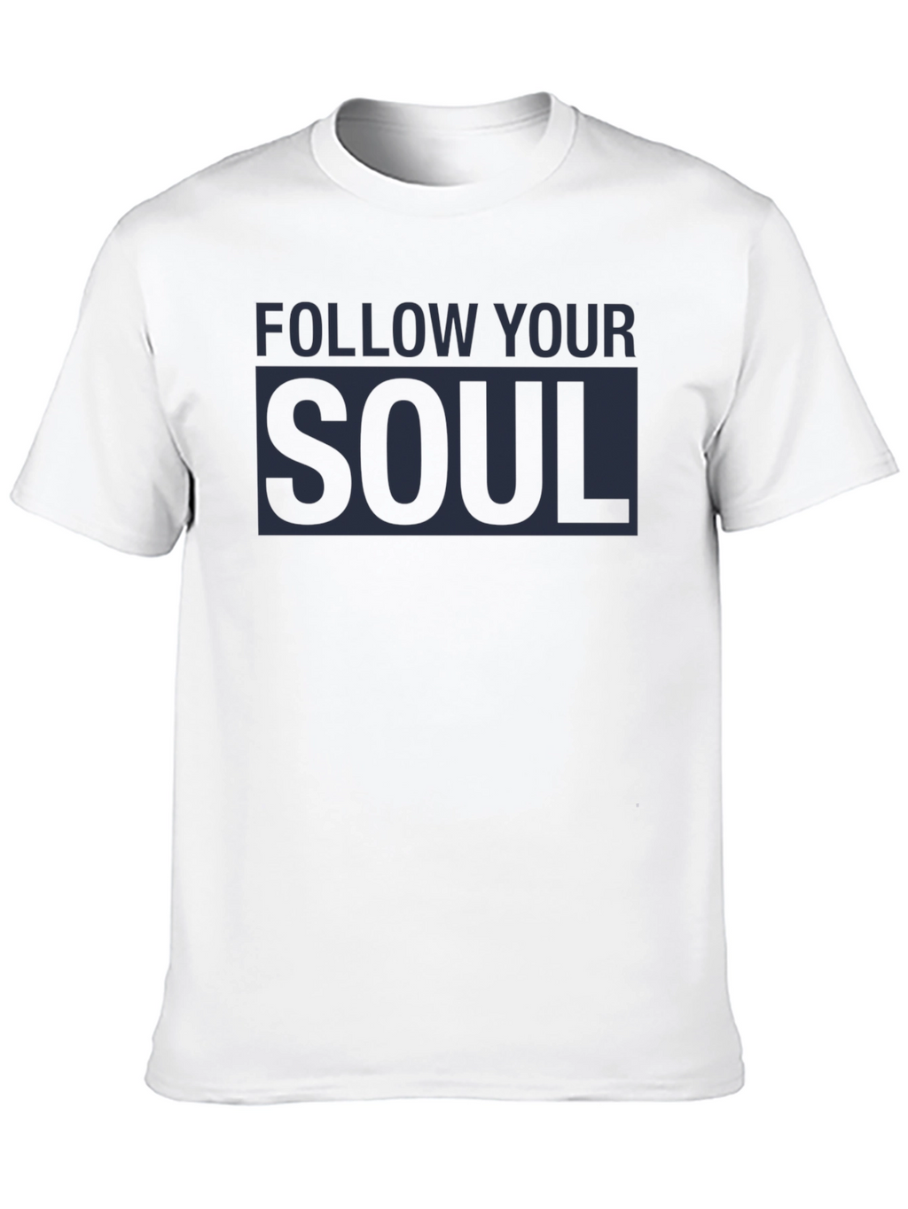 Follow Your Soul Graphic Tee - Black Cotton Blend