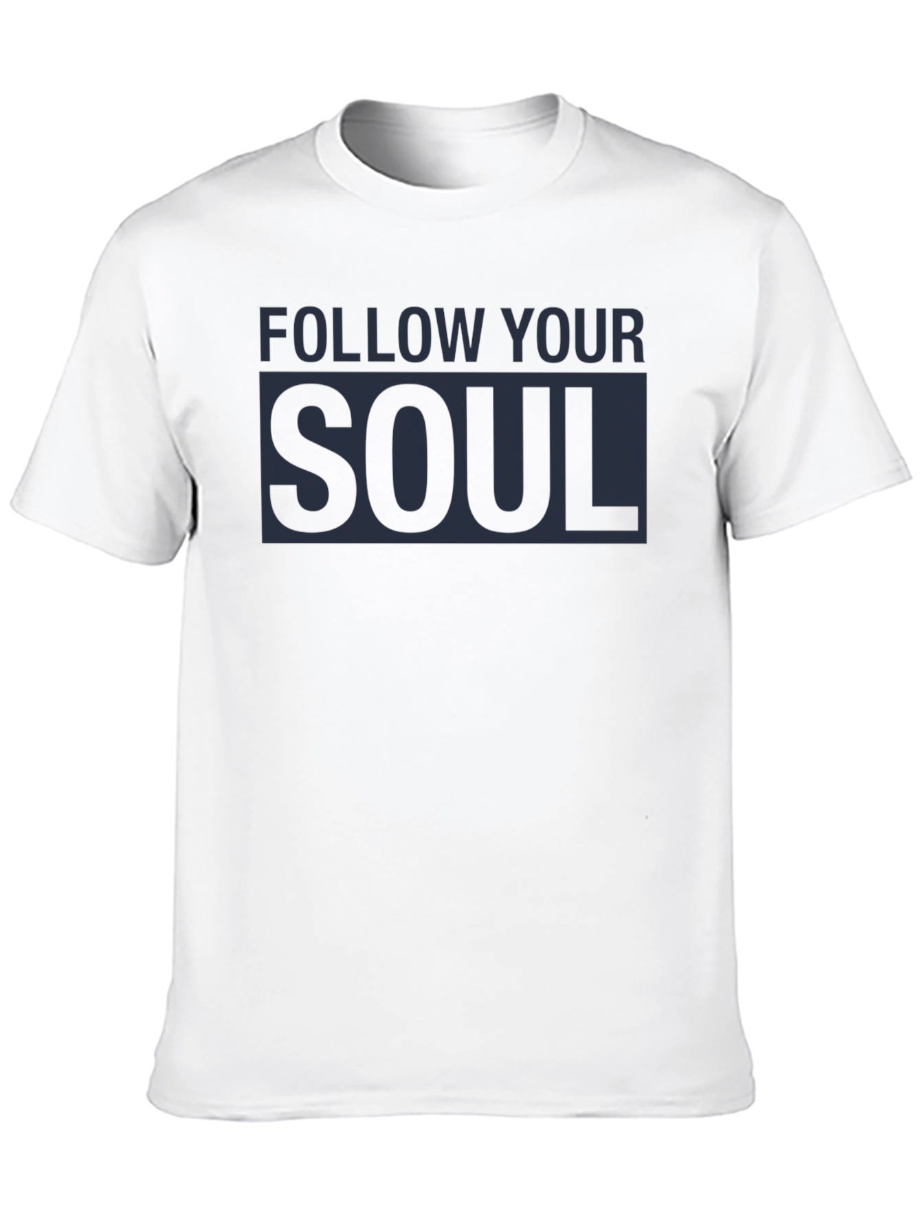 Follow Your Soul Graphic Tee - Black Cotton Blend