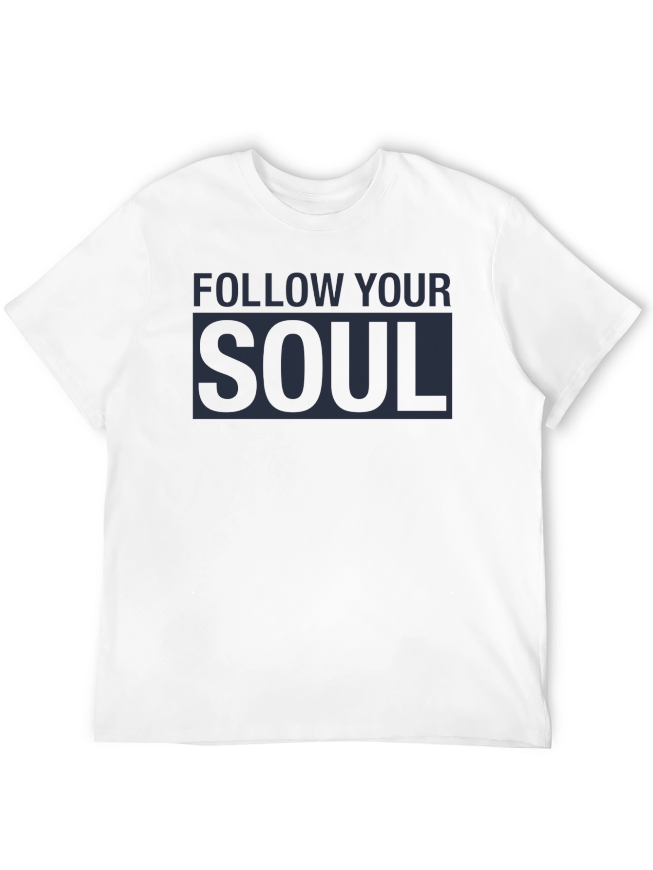 Follow Your Soul Graphic Tee - Black Cotton Blend
