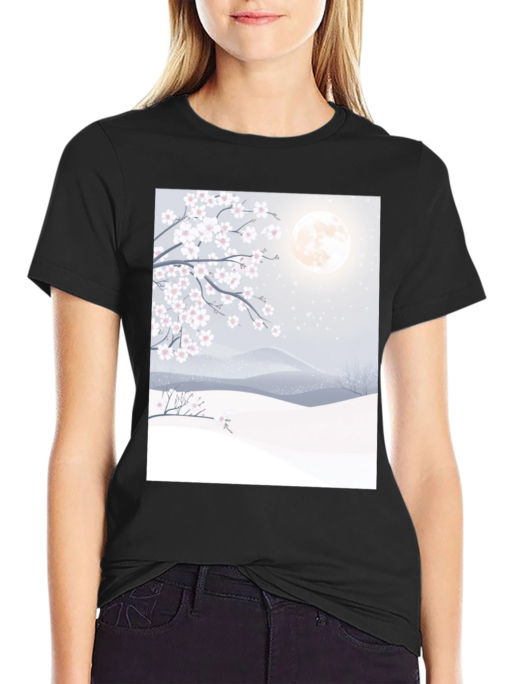 Cherry Blossom Moon T-Shirt