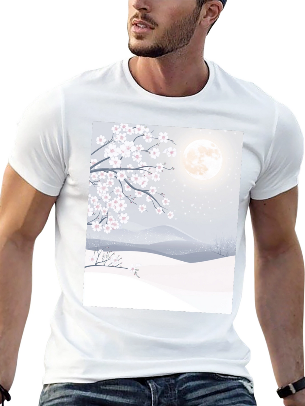 Cherry Blossom Moon T-Shirt