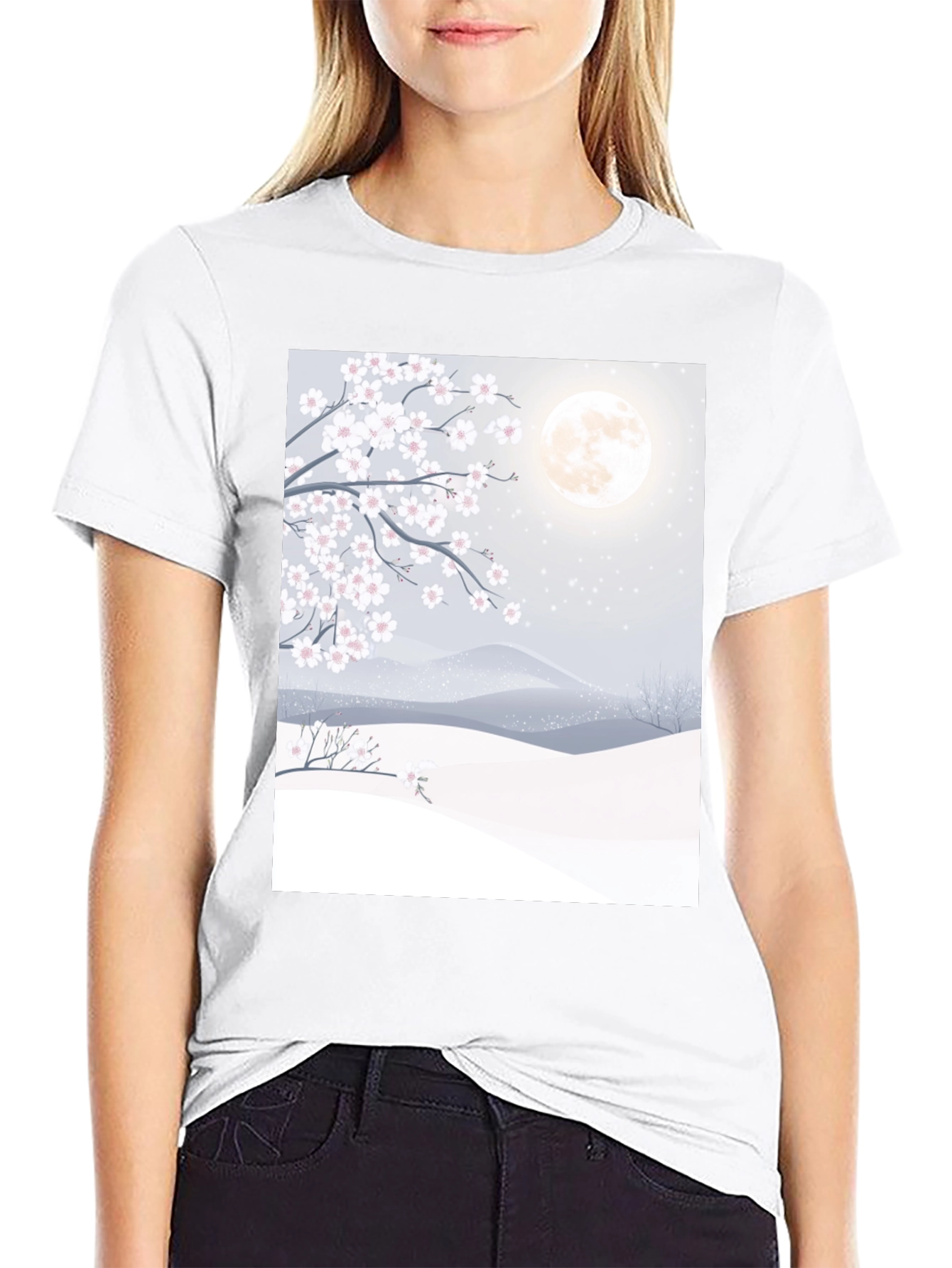 Cherry Blossom Moon T-Shirt