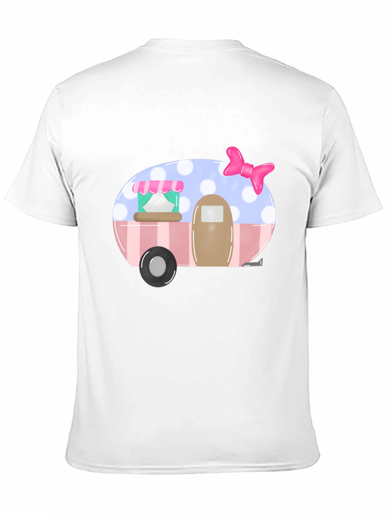 Cute Camper Graphic Tee - Black