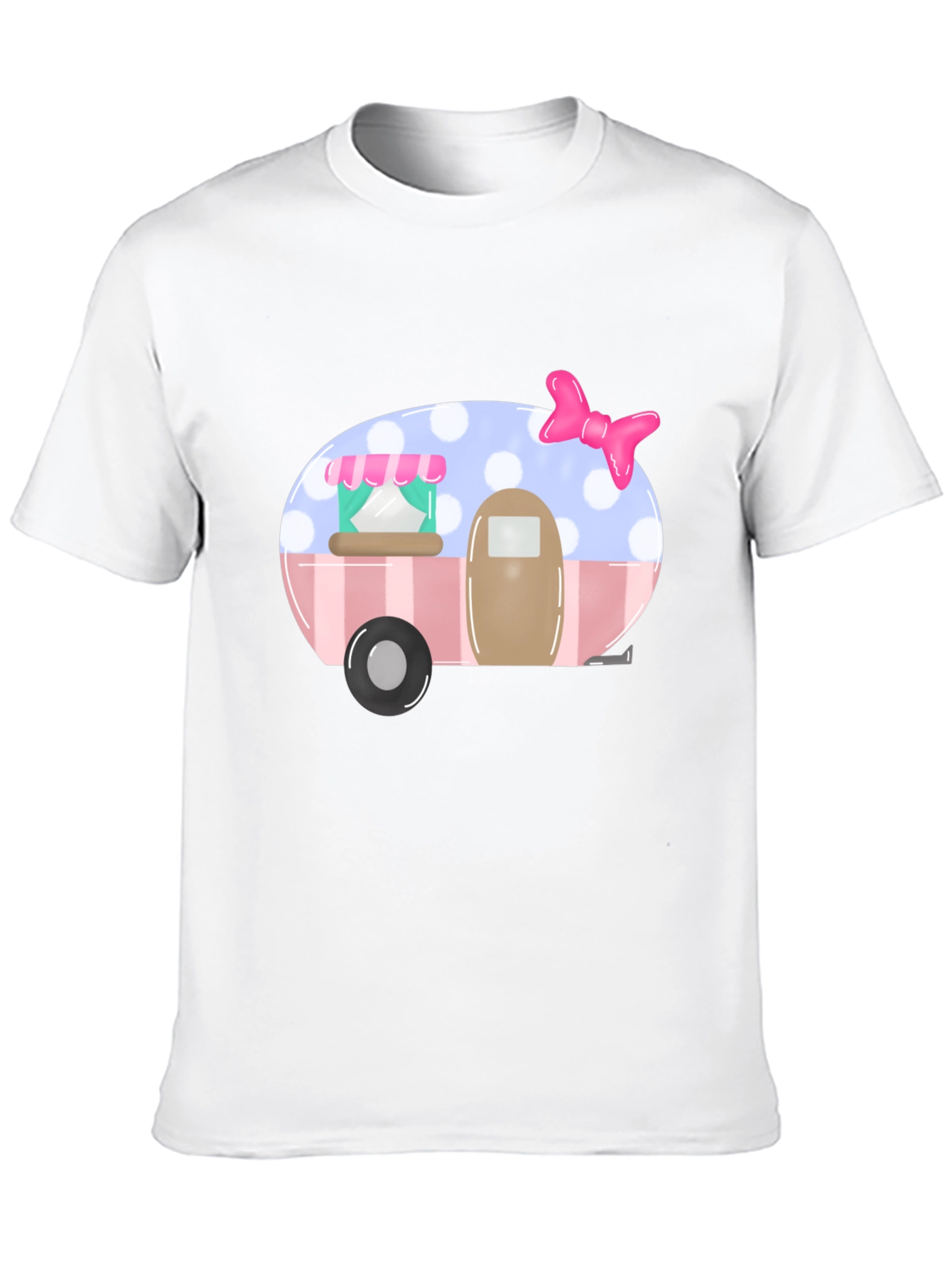 Cute Camper Graphic Tee - Black