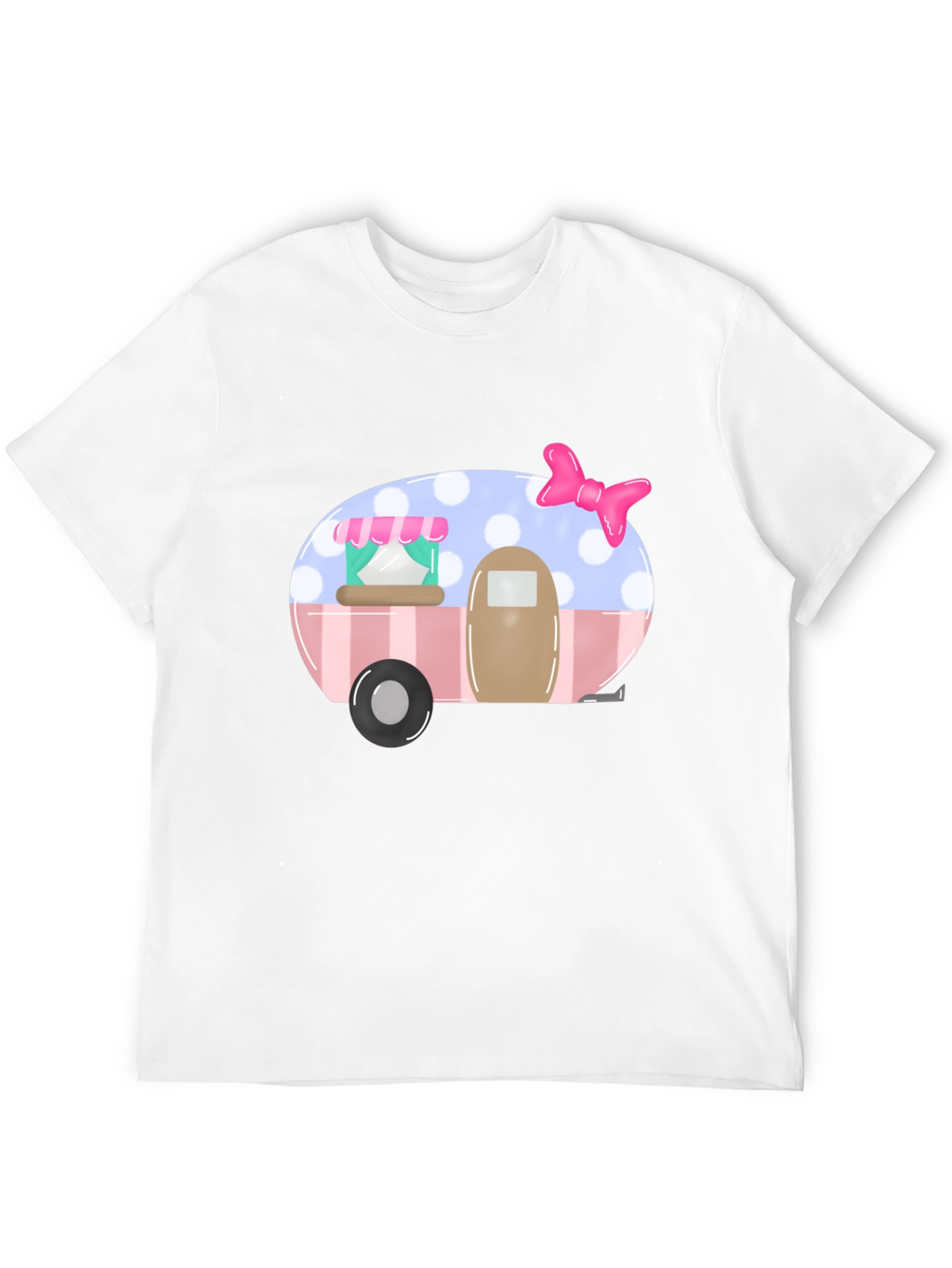 Cute Camper Graphic Tee - Black