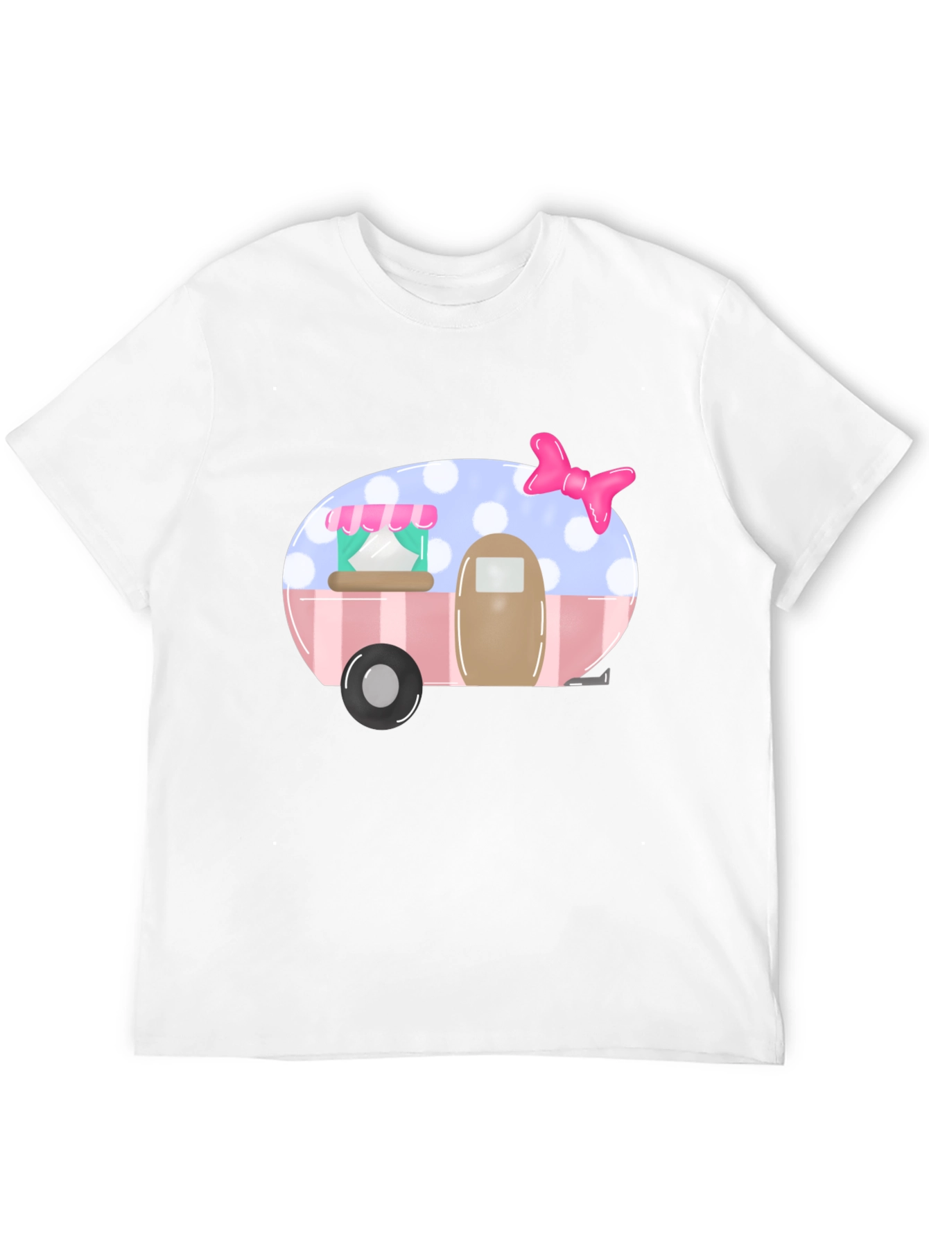 Cute Camper Graphic Tee - Black