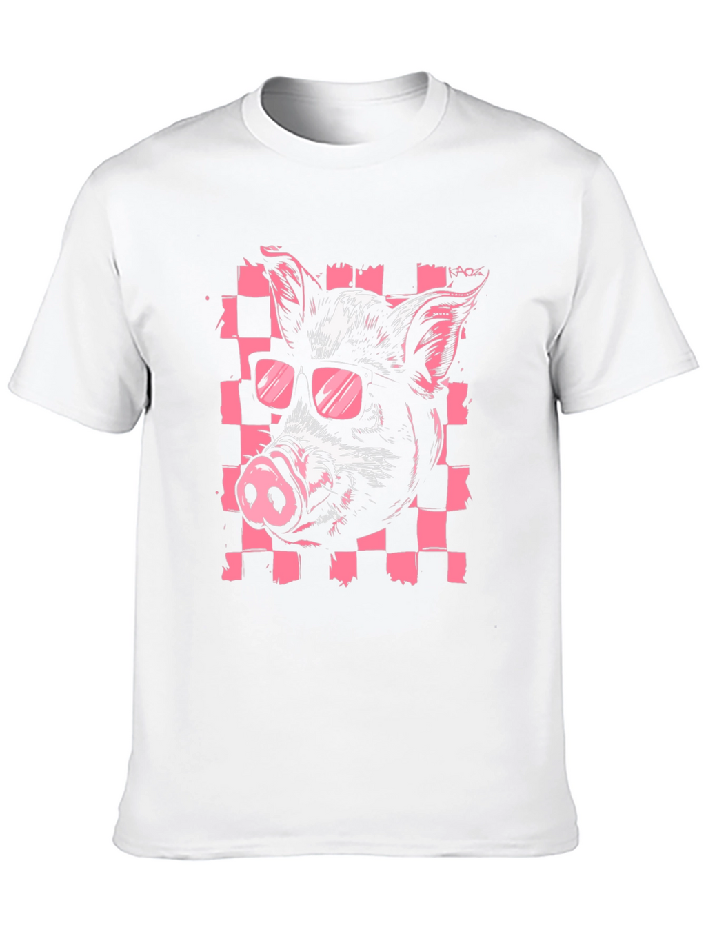 Cool Pig Graphic Print Black T-Shirt