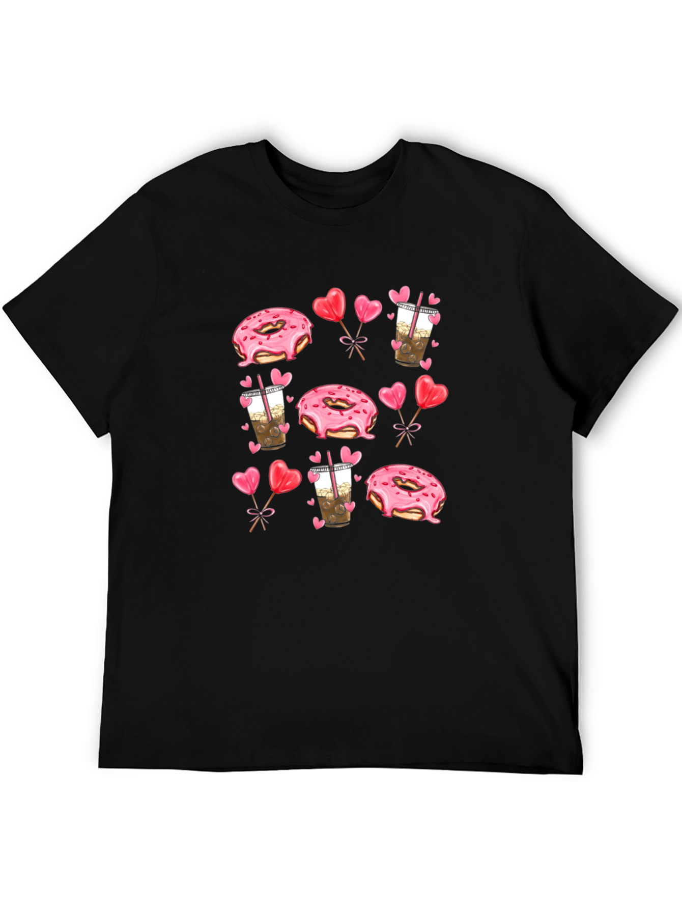 Donut & Boba Valentines Day T-Shirt