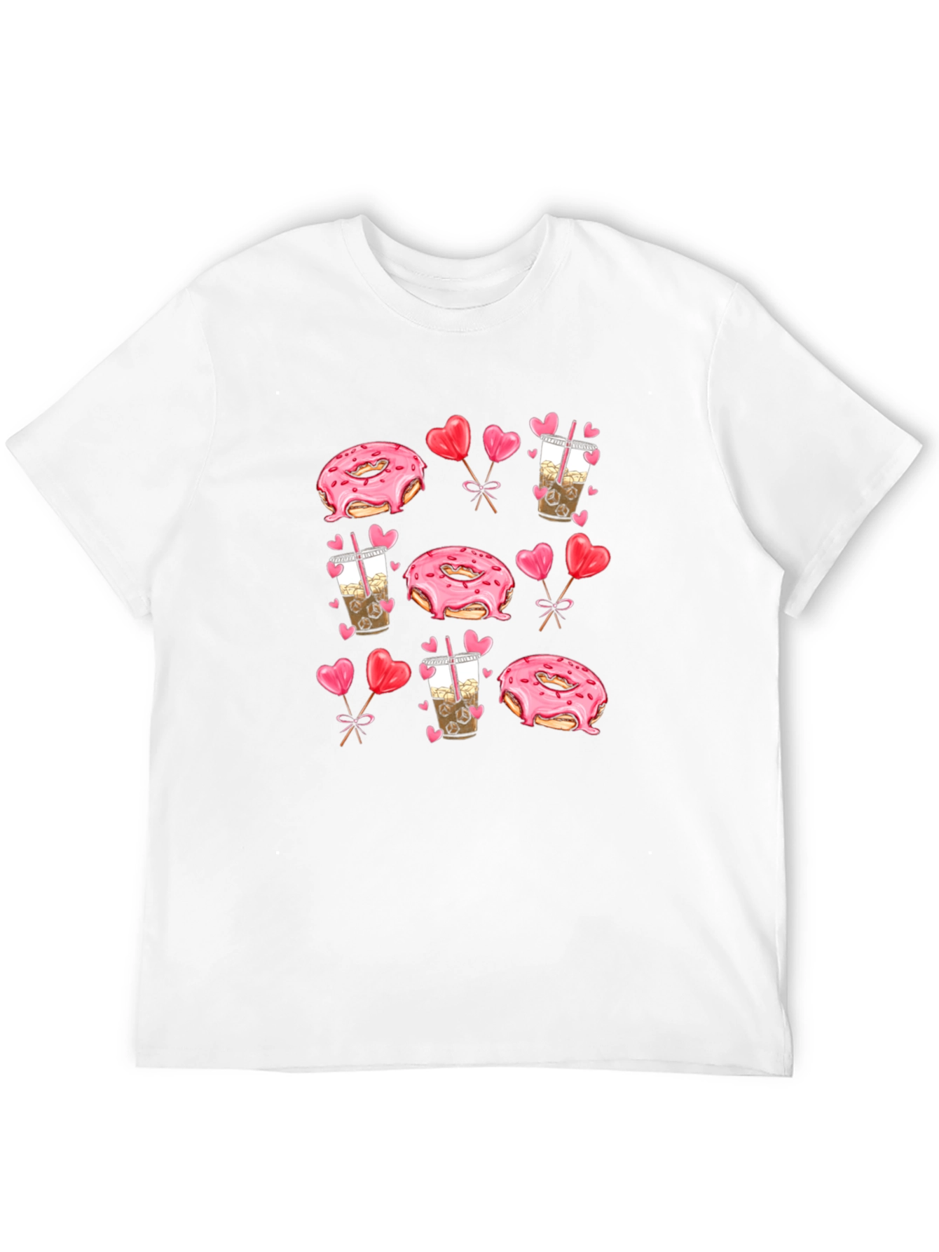 Donut & Boba Valentines Day T-Shirt