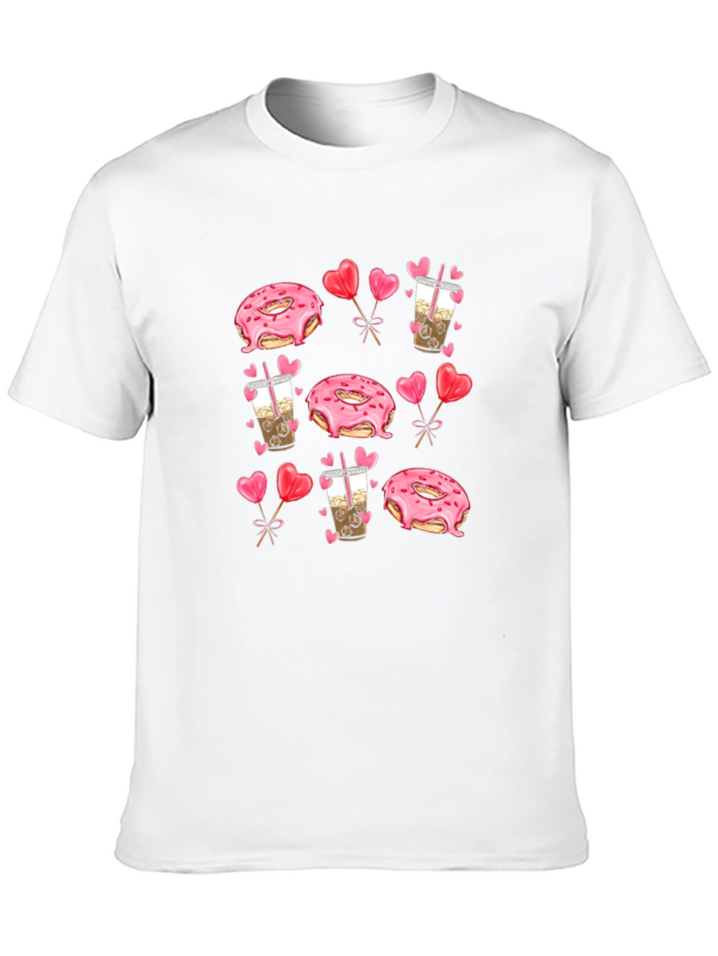 Donut & Boba Valentines Day T-Shirt